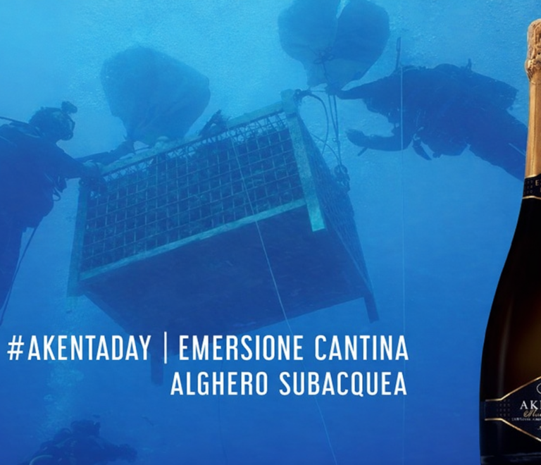 Evento Akènta Day 2026: emersione vino subacqueo Akènta Sub e boat party